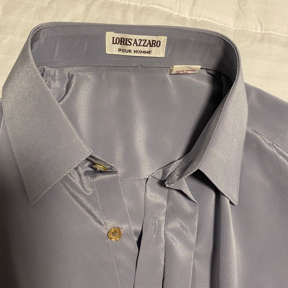 Loris Azzaro Button Down Long Sleeve Dress Shirt - Picture 3 of 4